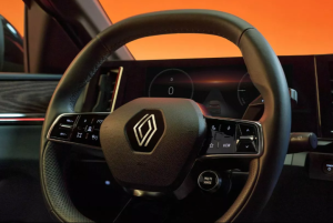 Um das Lenkrad positionierte Steuerelemente