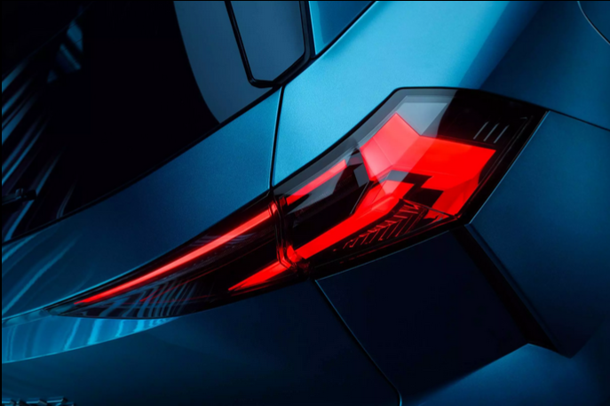 halbdiamantförmige Lichtsignatur